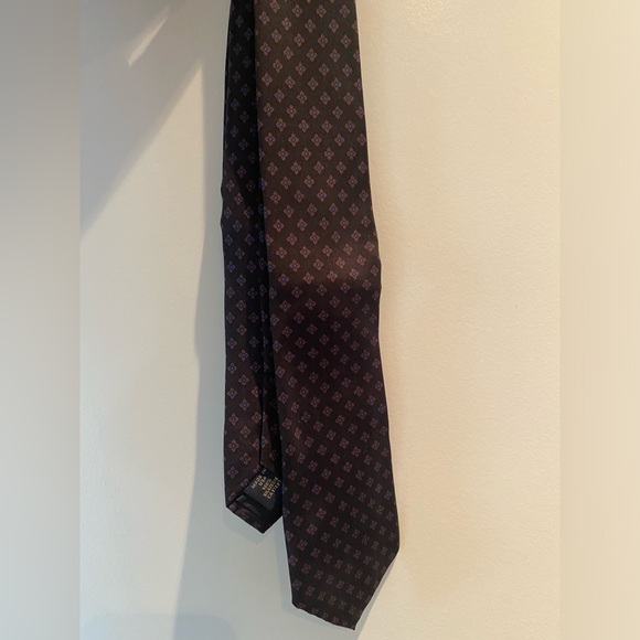 Banana Republic men’s necktie – brown with flower pattern - Picture 1 of 2